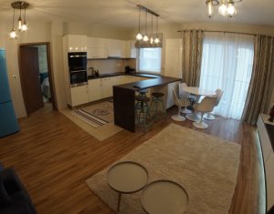 Apartament 2 camere, 56mp utili cu 10mp terasa, mobilat lux, parcare, Buna Ziua