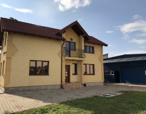 Spatiu mixt ideal firma: birouri 120mp, depozit 70mp, curte, parcari