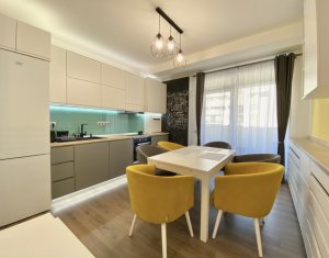 Apartament cu 3 camere, str Soporului, mobilat lux, parcare subterana !