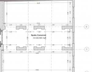 Spatiu 243mp open space, comercial, birou sau servicii zona Central