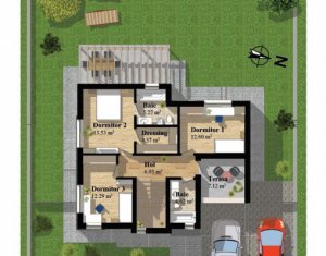 House 4 rooms for rent in Dezmir