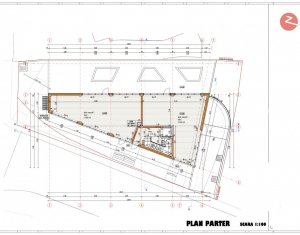 Spatiu comercial cu vitraj mare, 90mp, imobil nou, zona Grigorescu-T. Turcului