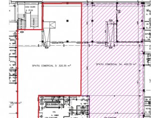 Spatiu comercial 492mp dispus P+E in complex comercial zona Aeroport 