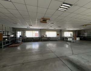 Hala 650mp H=7m, birouri 150mp, curte 1000mp, zona Napolact Baciu 