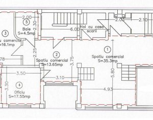 Spatiu comercial 100mp, parter la strada, zona piata Cipariu - Il Caffe
