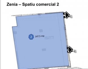 Spatiu comercial de inchiriat, 148mp, compartimentare open-space, zona Manastur
