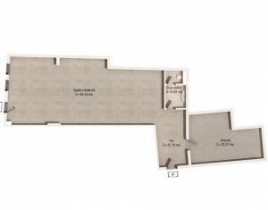 Spatiu comercial 240 mp, H=5,2m, zona Parcul Central 
