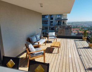 Apratament lux, 3 camere, terasa, parcare, Grand Hill 