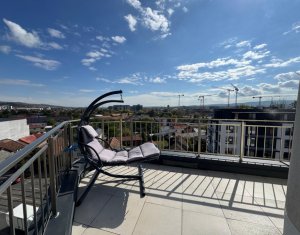 Apartament cu 2 camere, lux, terasa 25 mp, parcare inclusa, dog friendly